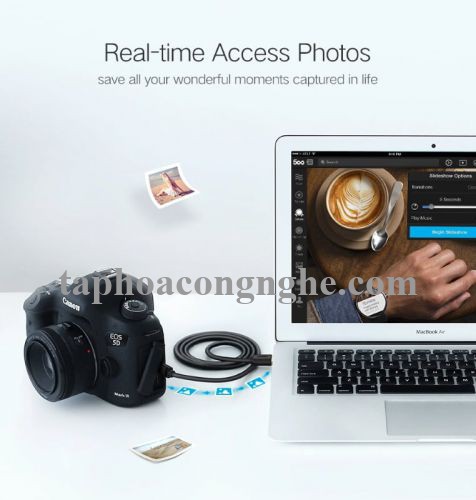 Ugreen 10354 0.5M màu Đen Cáp sạc truyền dữ liệu USB 2.0 sang MINI USB đầu mạ vàng US132 30010354